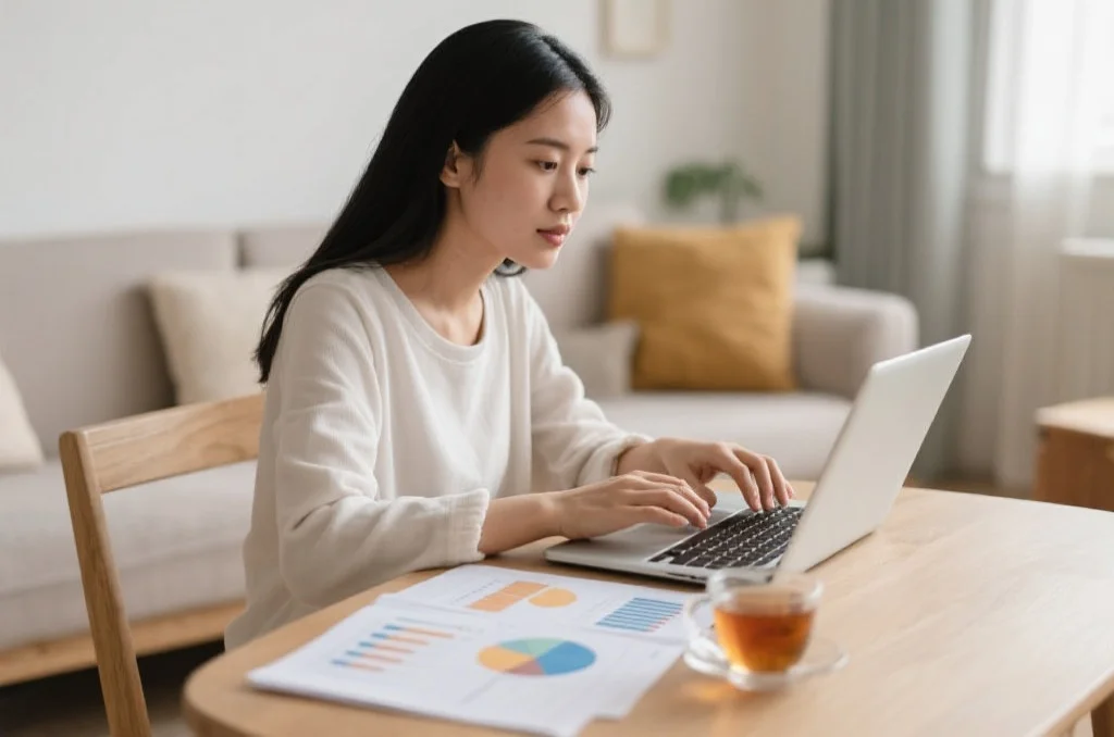 女性在研究数据图表